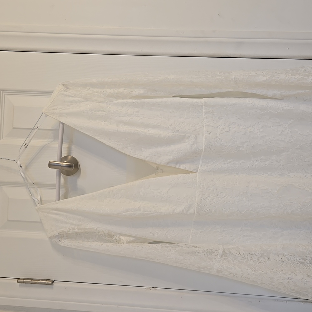 White bridal dress, Lulus, XL